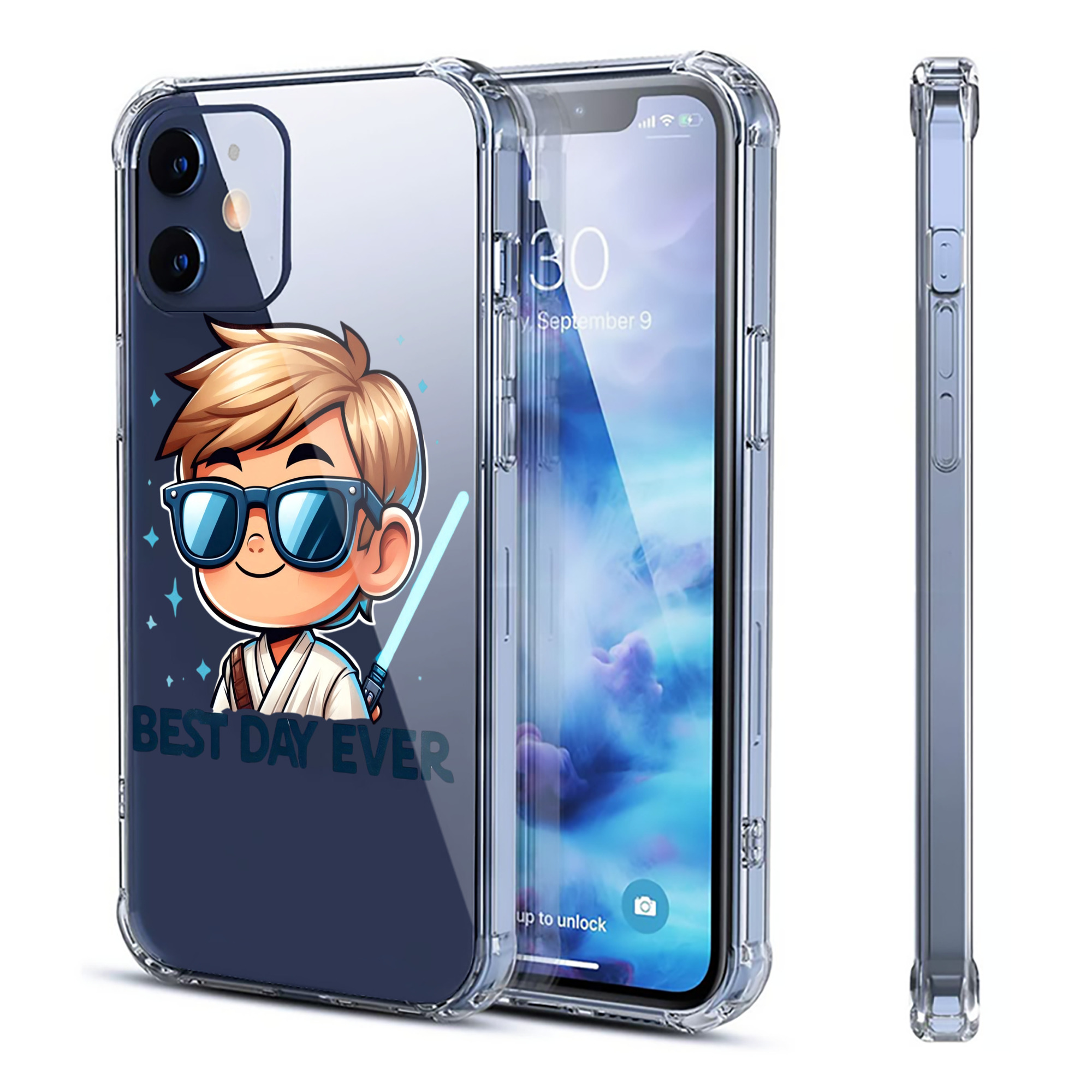 （画像用） スター・ウォーズ Star Wars 【iPhone 12シリーズ対応】透明スマホケース（クリアソフトケース）
